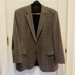 Hugo Boss Black Label "Dieselstrasse12 " side vented Check sport coat US 46 R